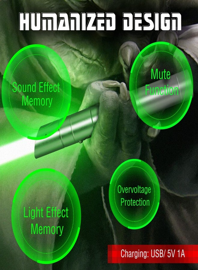 سيف ضوئي من أوومي، بسبعة ألوان RGB، بمقبض معدني، قابل لإعادة الشحن عبر منفذ USB، مع مؤثرات صوتية، مناسب للأطفال والكبار، ولأزياء التنكر، وعيد الطفل. - Image 4